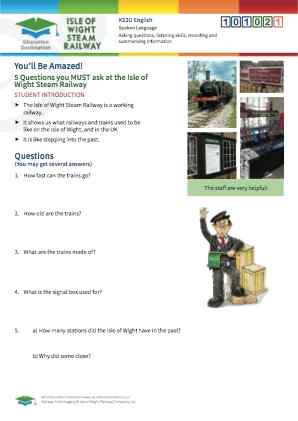 Click to view Resource 101021 5 Questions you must ask at the Isle of Wight Steam Railway