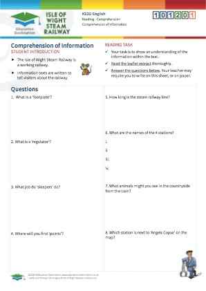 Click to view Resource 101201 Comprehension of Information - Interpreting Texts