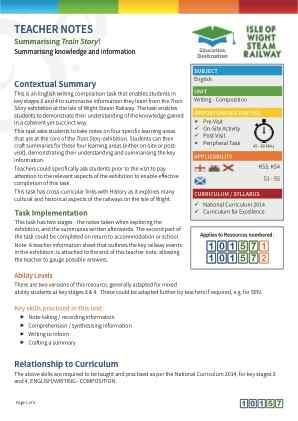 View Teacher Note