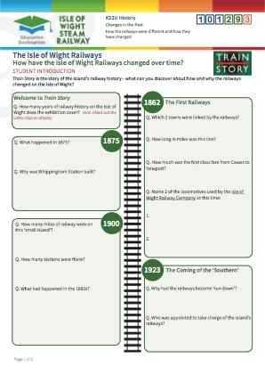 Click to view Resource 101293 How have the Isle of Wight Railways changed over time?