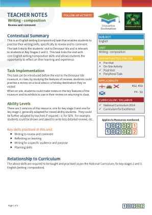 View Teacher Note