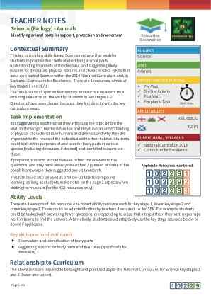 View Teacher Note