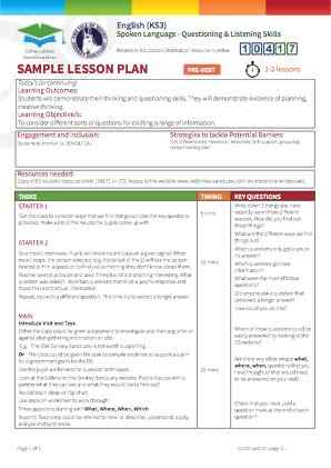 View Sample Lesson Plan