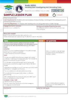 View Sample Lesson Plan