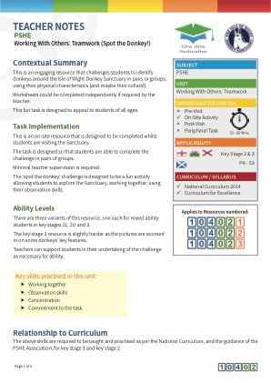 View Teacher Note