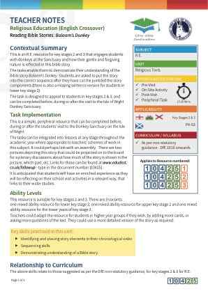 View Teacher Note