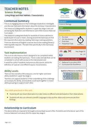 View Teacher Note