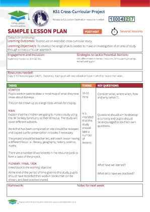 View Sample Lesson Plan