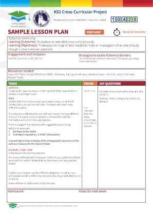 View Sample Lesson Plan