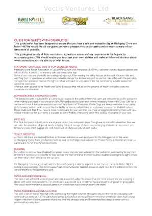 Access Statement for Robin Hill Country Park