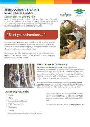 Parents overview for Robin Hill Country Park