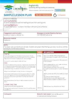 View Sample Lesson Plan