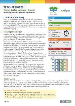 View Teacher Note