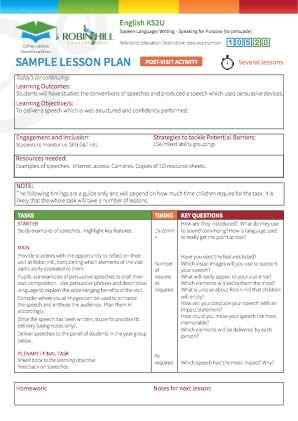 View Sample Lesson Plan