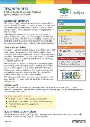 View Teacher Note