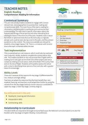 View Teacher Note