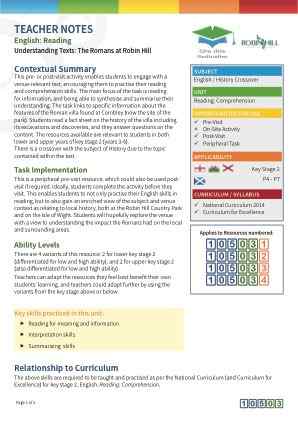 View Teacher Note