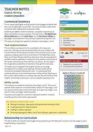 View Teacher Note