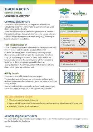 View Teacher Note
