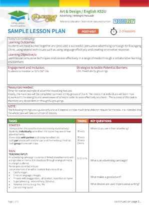 View Sample Lesson Plan