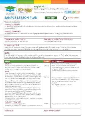 View Sample Lesson Plan