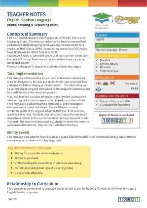 View Teacher Note