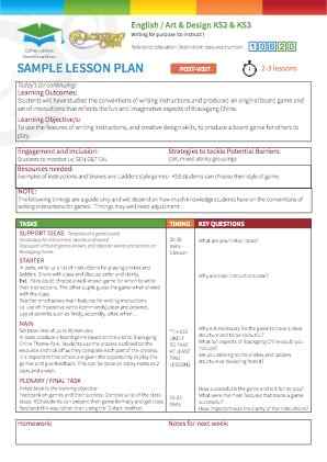 View Sample Lesson Plan