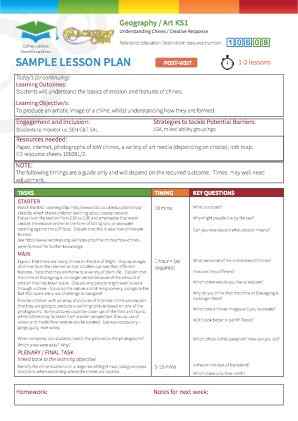 View Sample Lesson Plan