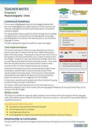 View Teacher Note