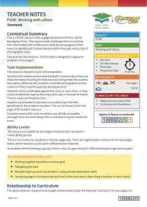 View Teacher Note
