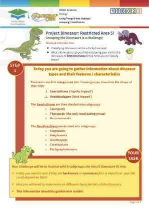 Click to view Resource 106023 Project Dinosaur: Restricted Area 5!