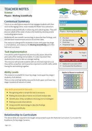 Thumbnail image of Education Destination resource 106014 Teacher Note