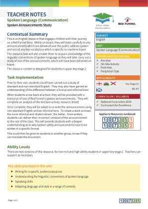 View Teacher Note