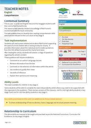 View Teacher Note