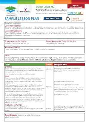 View Sample Lesson Plan
