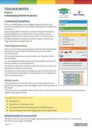 View Teacher Note