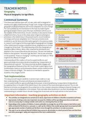 Thumbnail image of Education Destination resource 107162 Teacher Note