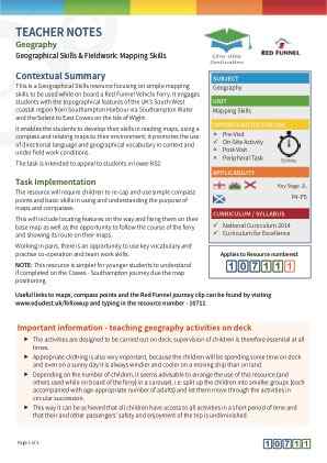 Thumbnail image of Education Destination resource 107111 Teacher Note