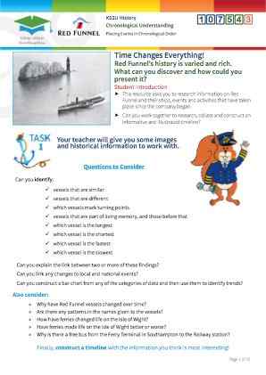 Click to view Resource 107543 Time Changes Everything! Constructing a Ferry Timeline!