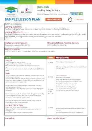 View Sample Lesson Plan