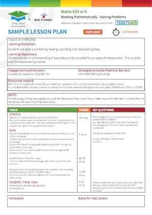 View Sample Lesson Plan