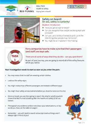 Click to view Resource 107421 Managing Risk! Staying Safe on board