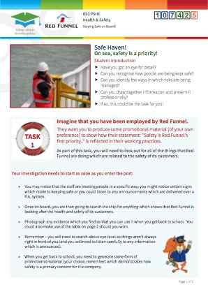 Click to view Resource 107425 Managing Risk! Staying Safe on board