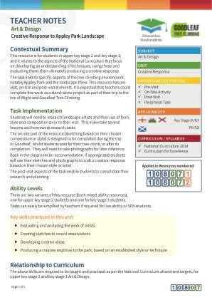 View Teacher Note