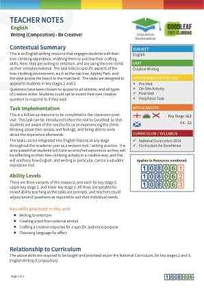 View Teacher Note