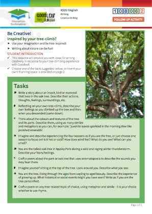 Click to view Resource 108062 Be Creative! Tree-inspired composition tasks...