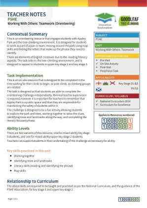 View Teacher Note