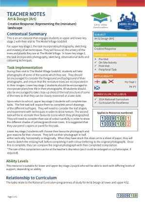 View Teacher Note