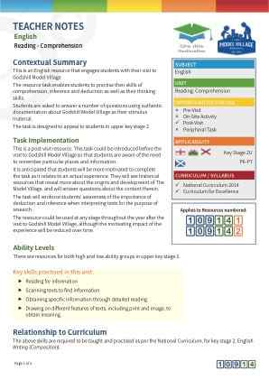 View Teacher Note