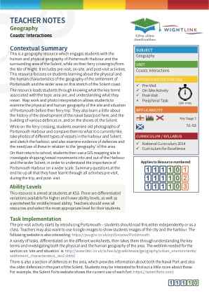 Thumbnail image of Education Destination resource 111103 Teacher Note